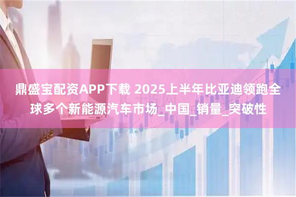 鼎盛宝配资APP下载 2025上半年比亚迪领跑全球多个新能源汽车市场_中国_销量_突破性